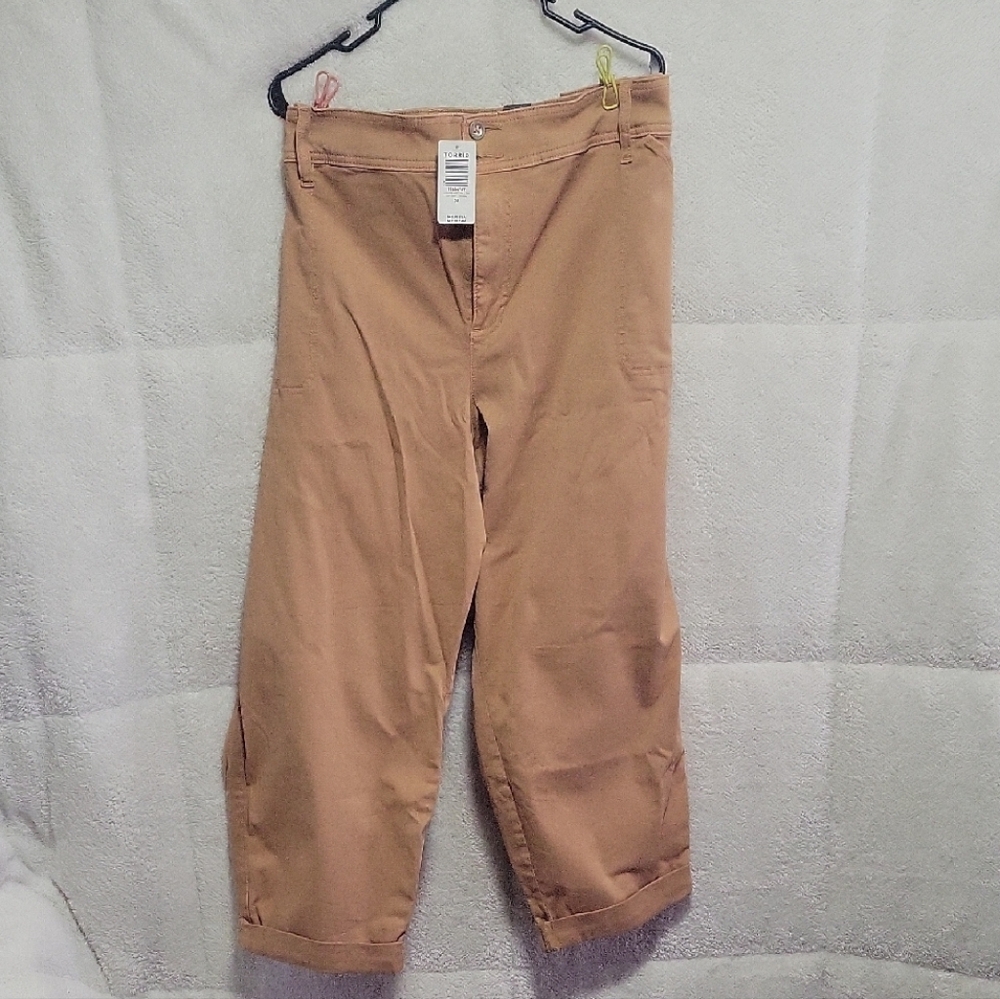 Torrid Aviator Crop Twill Pants